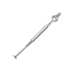 Bow stay rod set for overhead line installation