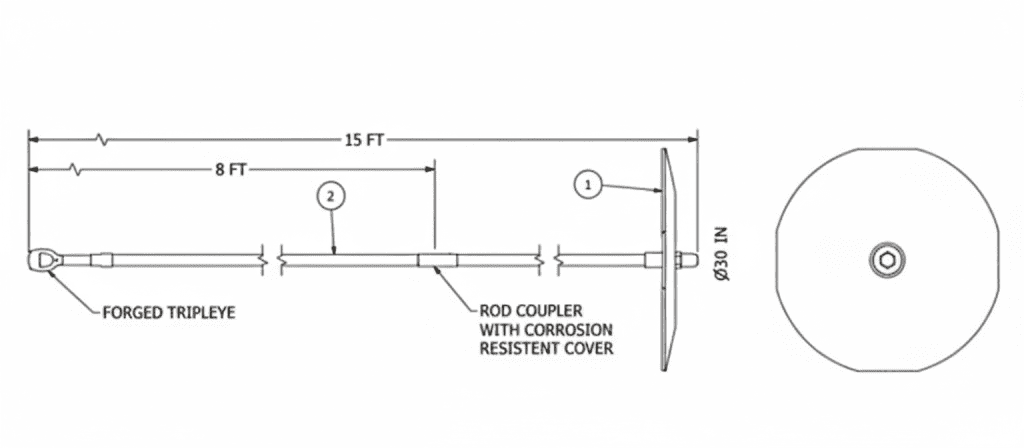 Disk Anchor Drawing