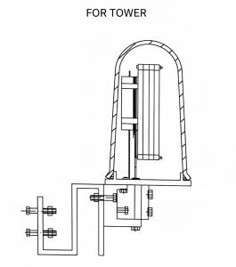ADSSOPGW Metal Junction Drawing for Tower