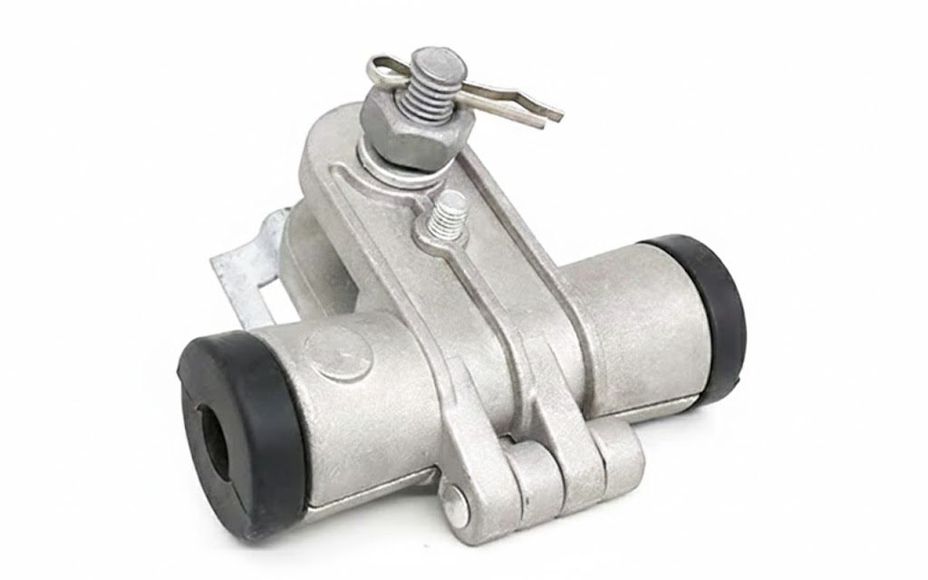Aluminum support for ADSS fiber optic cable