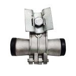 Double suspension clamp for long span transmission lines