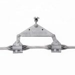 Armor grip suspension clamp for ADSS cable