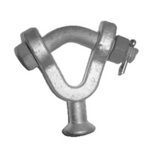Y clevis galvanized power line fitting