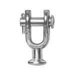 Clevis eye fitting for socket insulator