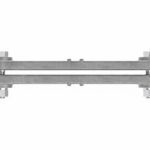 Bolted cable spacer aluminum clamp