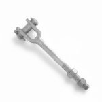 Clevis bolt for overhead line hardware