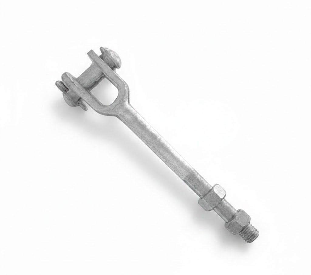 Clevis bolt for overhead line hardware