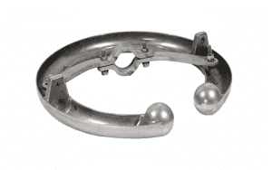 Corona ring installed on composite insulator