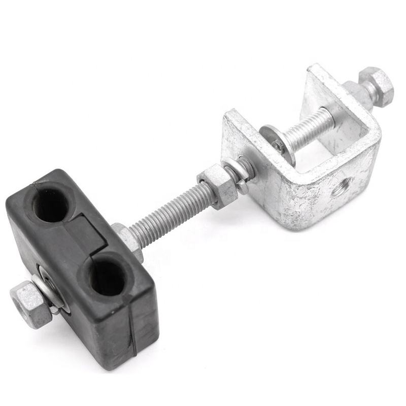 Pole mounted downlead clamp for fiber cable
