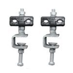 Stainless steel band downlead clamp