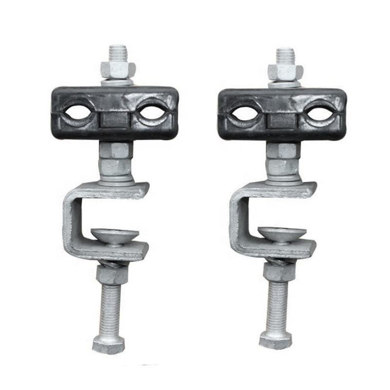 Stainless steel band downlead clamp