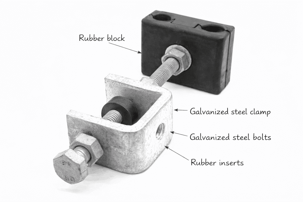 Down Lead Clamp Drawing