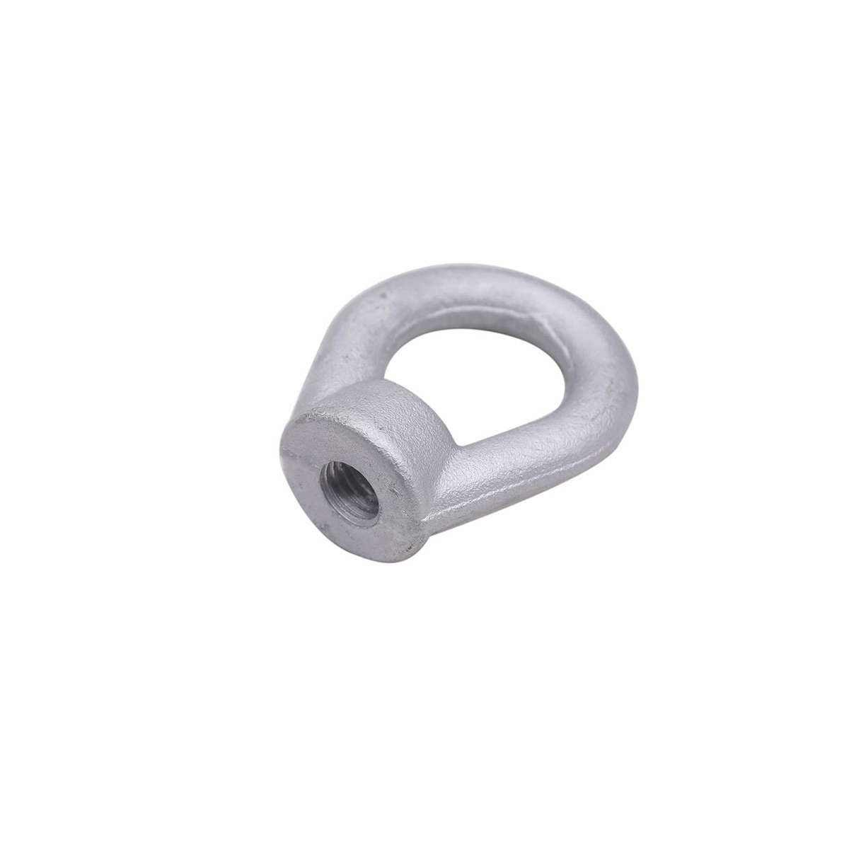 Galvanized eye nut for power lines