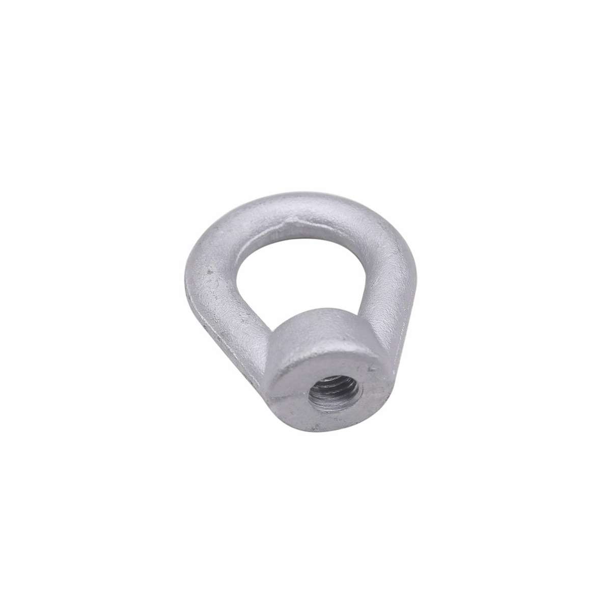 Oval eye nut for cross arm bolt