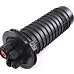 Fiber optic closure for outdoor cable splicing