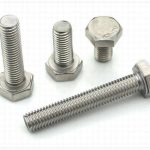 Galvanized bolt and nut utility pole hardware