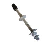 Steel insulator spindle for pin insulators