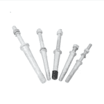Utility pole insulator pin hardware