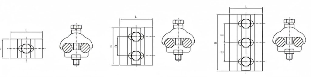 Parallel Groove Clamp Drawing