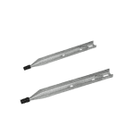Galvanized insulator pole top pin with slotted channel base