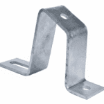 Galvanized post insulator mounting bracket