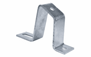 Galvanized post insulator mounting bracket