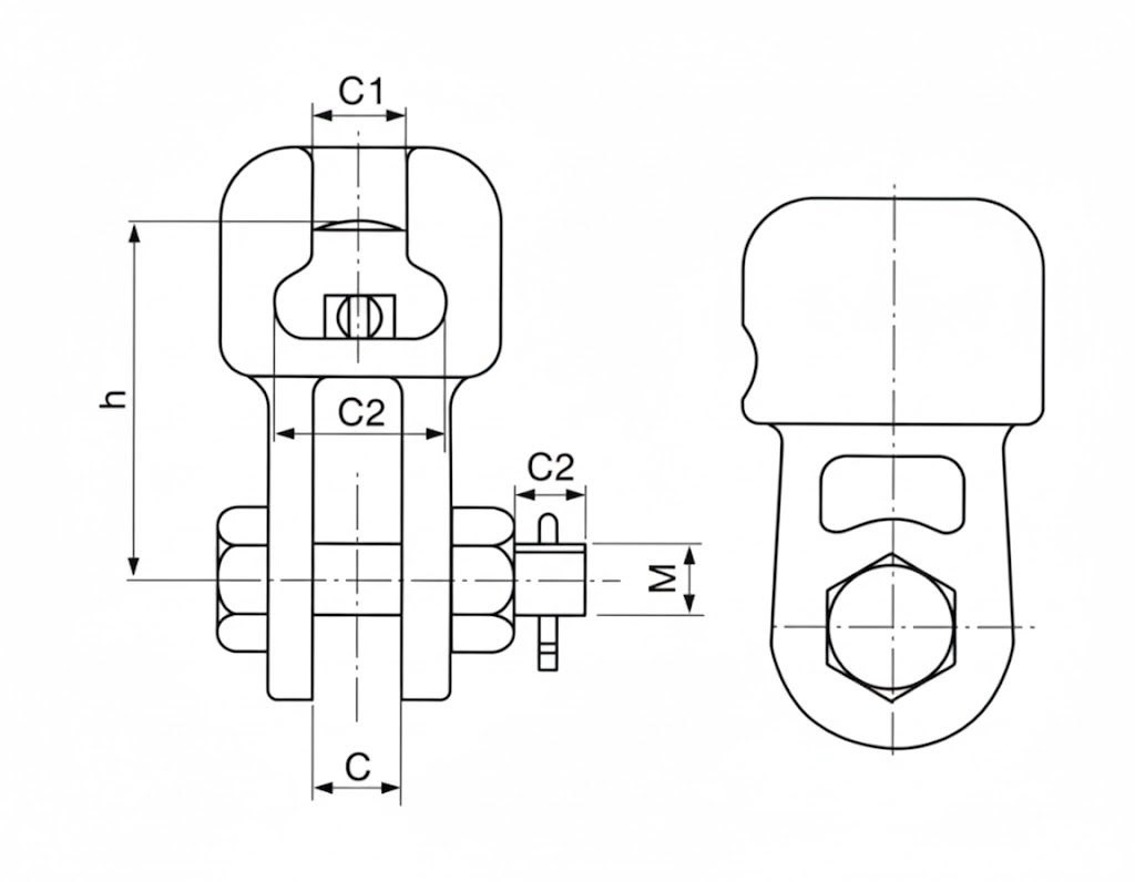 Socket Clevis Drawing