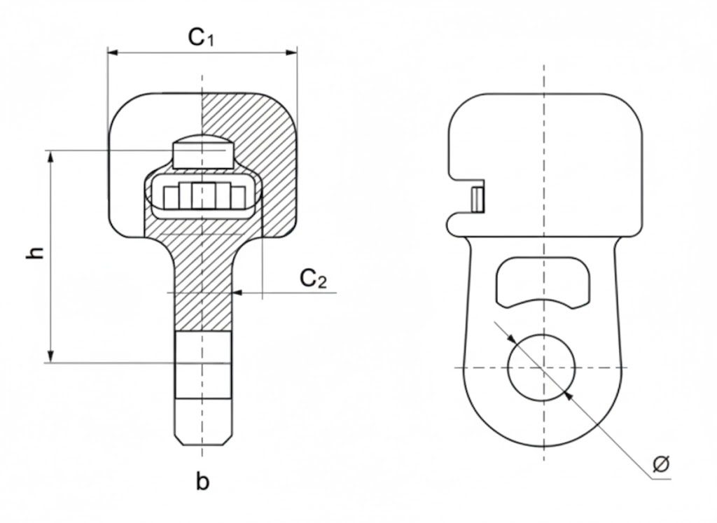 Socket Clevis Drawing