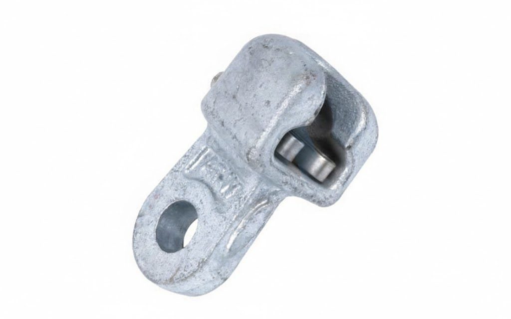 Transmission line socket eye hardware