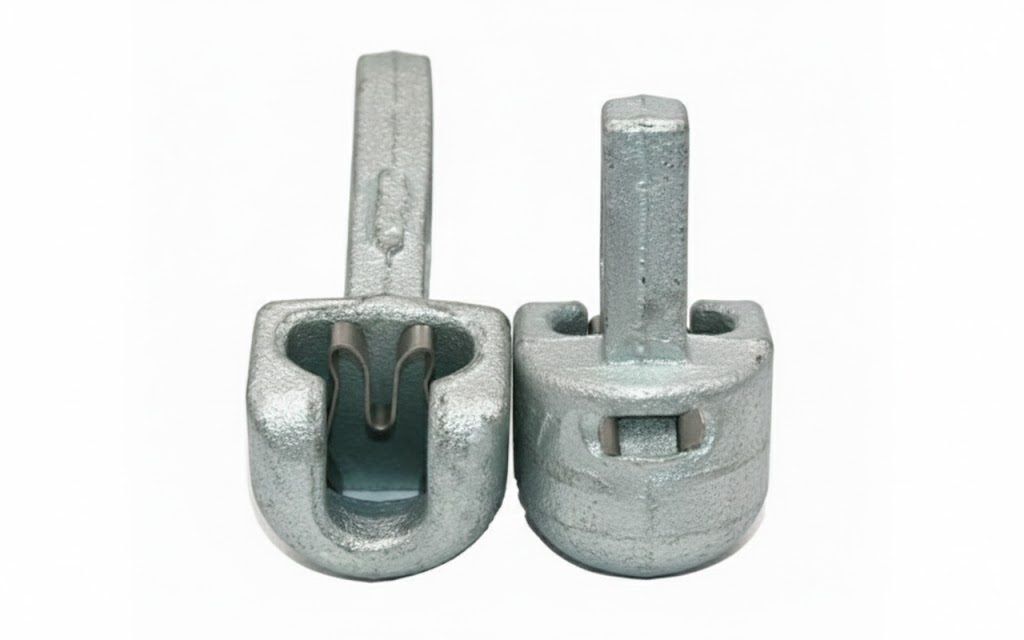 Socket eye for ball and socket insulator