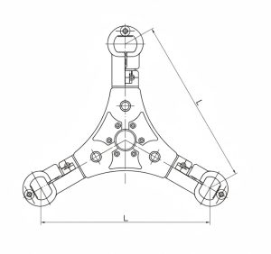 Spacer Damper Triple Type Drawing