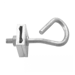 Span clamp for overhead line mid-span installation