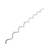 Spiral vibration damper for overhead lines