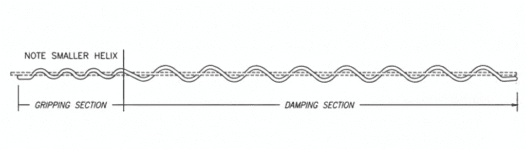 Spiral Vibration Damper Drawing