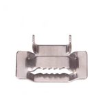 Stainless steel banding clip for strapping