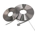 Stainless steel banding strap for power transmission lines