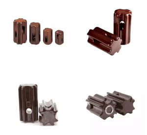 Stay insulator for overhead pole lines