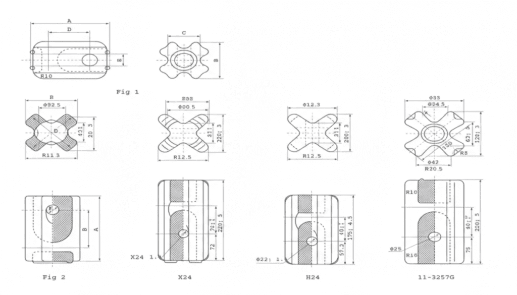 Stay Insulator AS Standard Drawing
