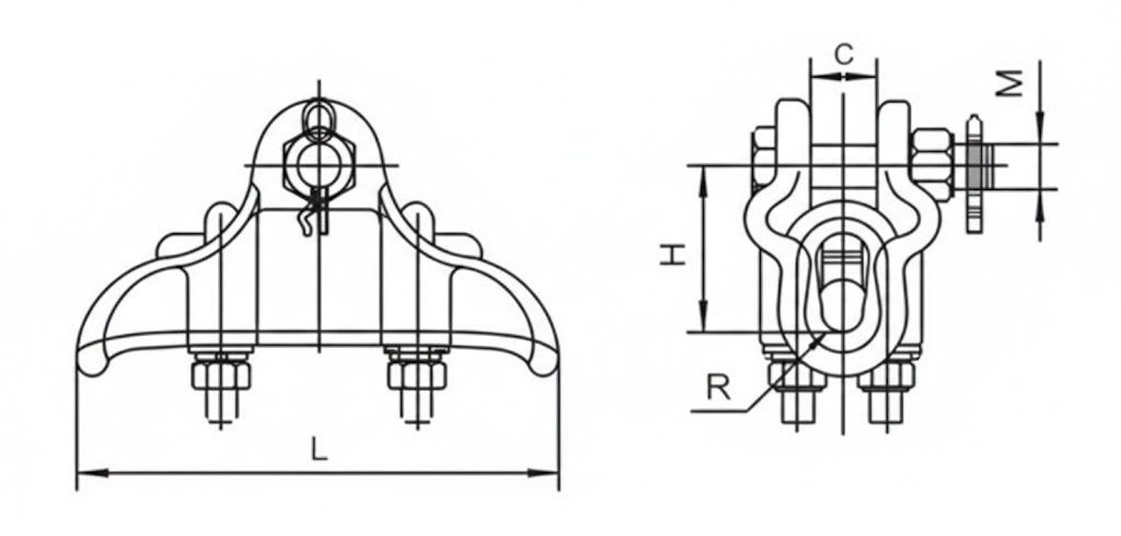 Suspension Clamp Drawing