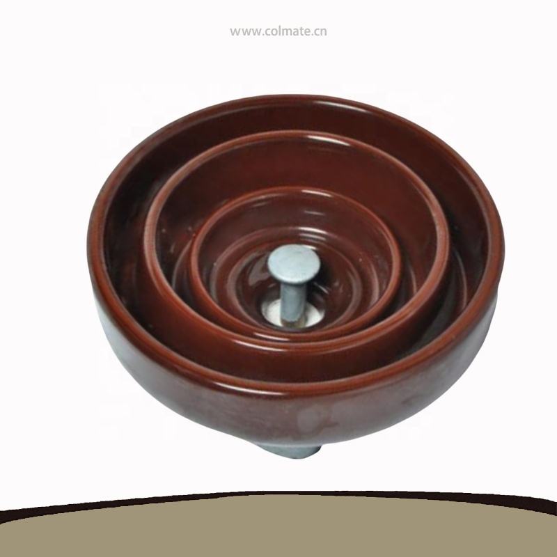 Vertical transmission line suspension insulator
