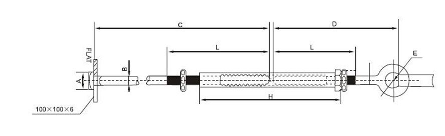 TUBULAR STAY ROD Drawing