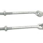 Thimble eye bolt overhead line hardware