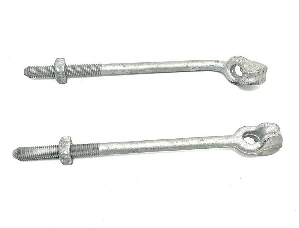 Thimble eye bolt overhead line hardware