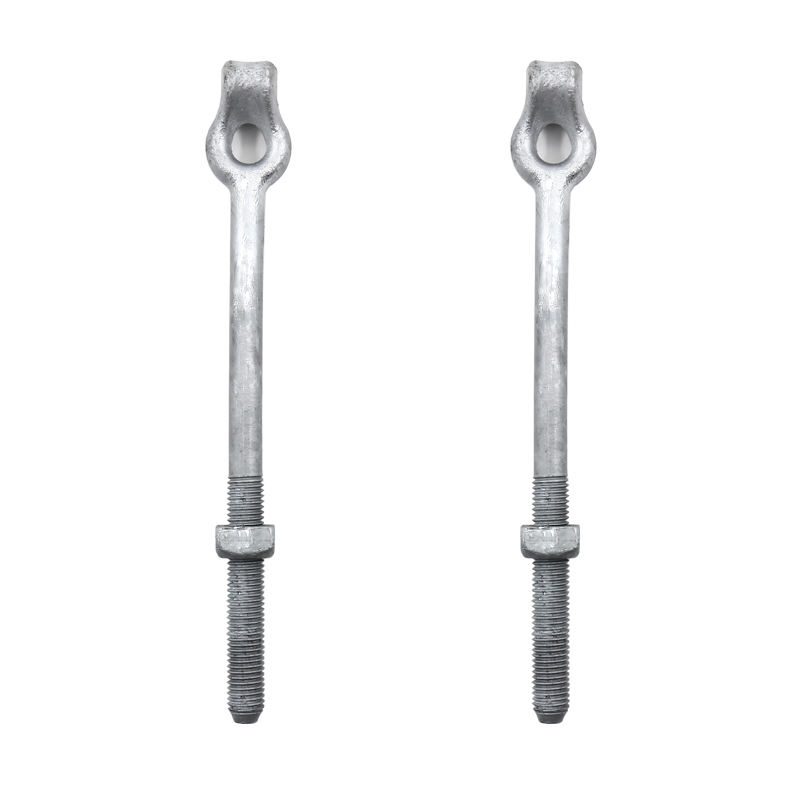 Straight thimble eye bolt utility pole