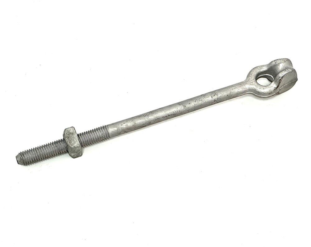 Angle thimble eye bolt power line
