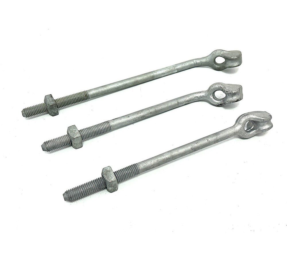 Guy grip connection thimble eye bolt