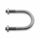 Round U bolt utility pole fitting