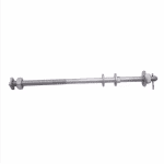 Single upset bolt utility pole hardware