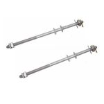 Upset bolt with insulator pin assembly