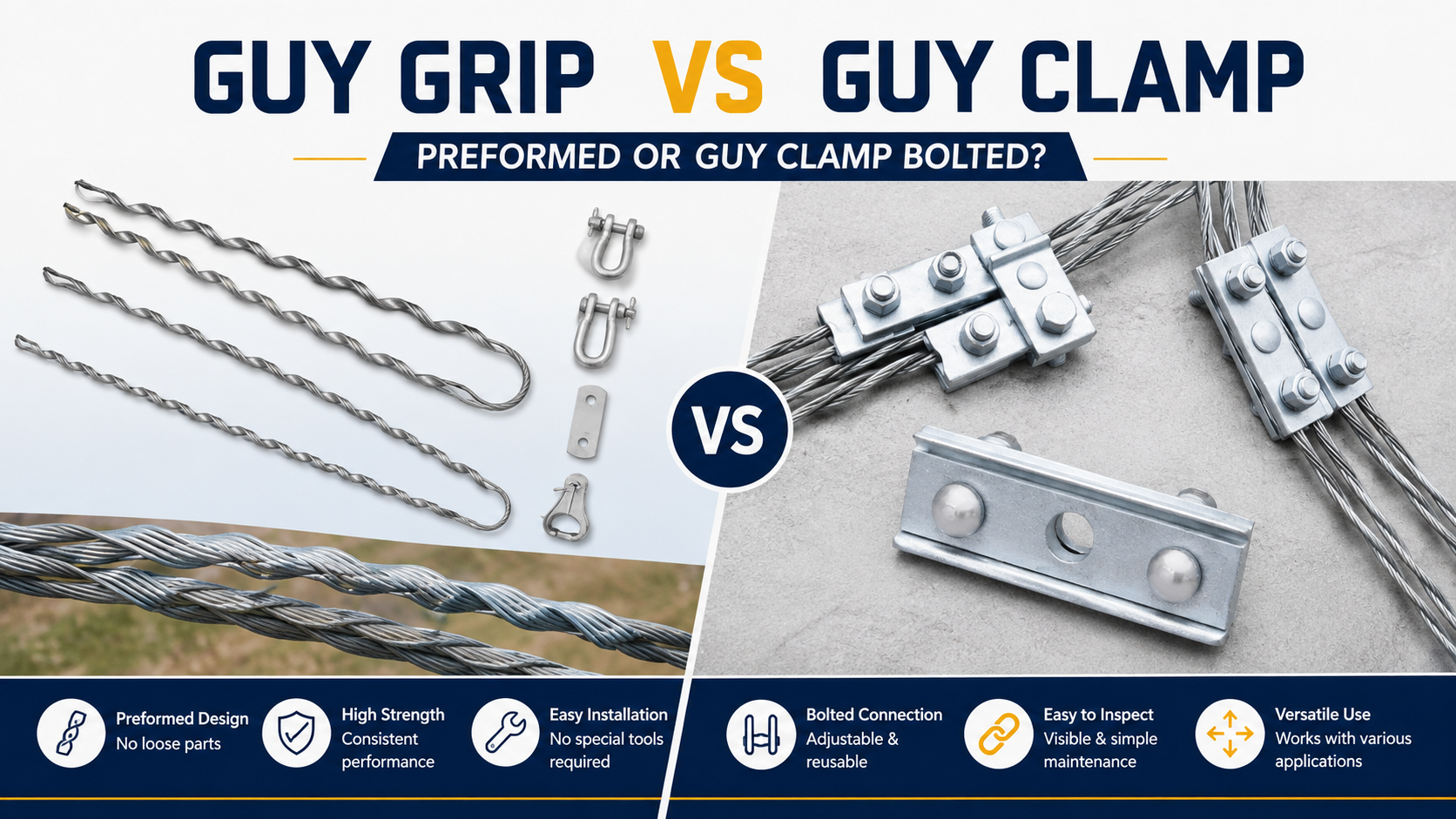 Guy Grip vs Guy Clamp